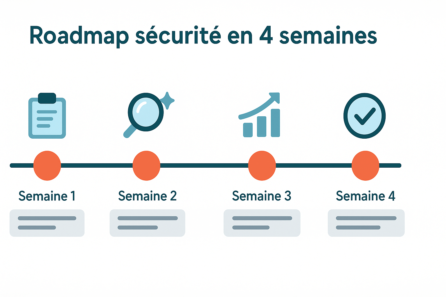 Roadmap sécurité en 4 semaines